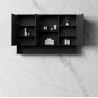 Marlo Matte Black Shaving Cabinet With Undershelf 900